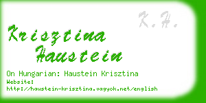 krisztina haustein business card